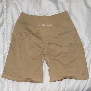 Alphalete Women's Beige Bike Shorts